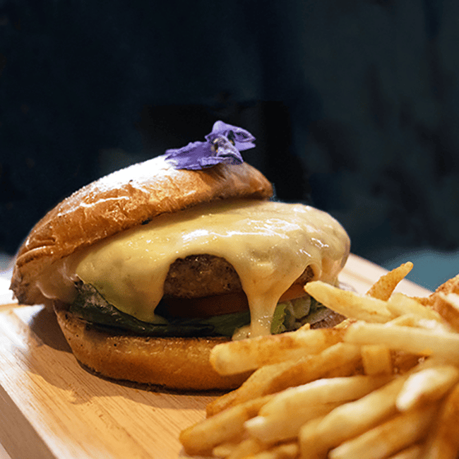 platillo hamburguesa de res